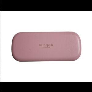Kate Spade Hardshell Glasses Case,  blush pink and Dark Green